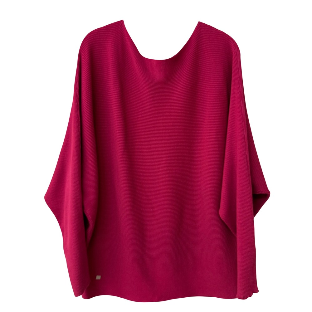 Lauren Ralph Lauren Women Cotton-Blend Dolman Sweater Size Large Boatneck Ribbed